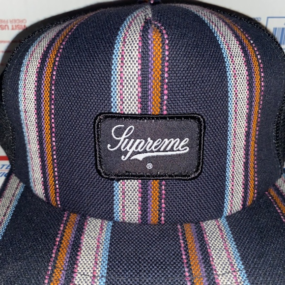 Supreme New York Vintage RARE SAMPLE 5 panel Snapback Hat native Box Logo 2000s - Picture 2 of 5
